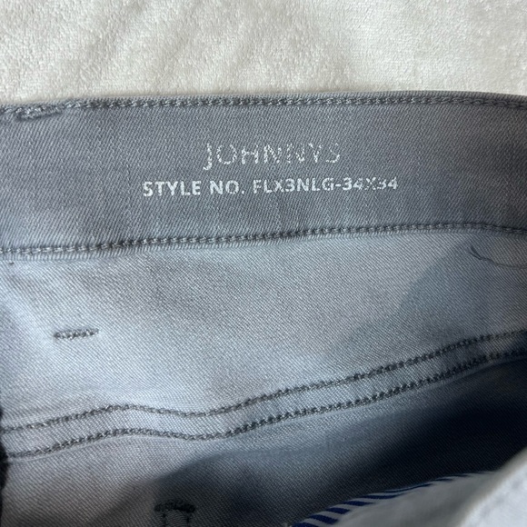 Men's Mugsy 34W 34L JOHNNIES Gray Performance Stretch Jeans Bin B - Picture 6 of 12